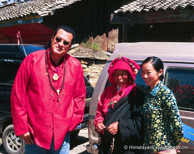 Steven with locals